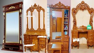 Top 20 wooden dressing table design  Unique and modern wooden dressing table designs 2024 [upl. by Eikcim259]