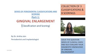 Classification seriespart1Gingival enlargementcollection of all scoringsclinical case questions [upl. by Suertemed135]