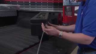 Dee Zee Tech Tips Poly Plastic Wheel Well Tool Box Installation [upl. by Ahsinwad620]