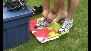 Triathlon Transition 2 with GREEPER Laces [upl. by Bolitho]