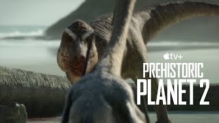 Tyrannosaurus rex VS Quetzalcoatlus  Prehistoric Planet season 2 [upl. by Nosac]