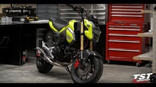 2017 Honda Grom Undertail FE amp Integrated Tail Light Feature Video by TST Industries [upl. by Rucker]