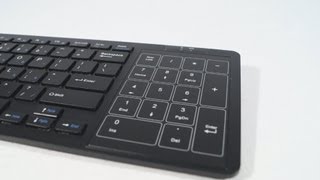 1501  Genius SlimStar T8020 Wireless MultiTouchPad Keyboard Video Review [upl. by Sachi]