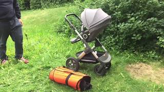 How to Pack a Stokke Trailz in a Stokke PramPack [upl. by Ecnaled]