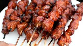 How to make the BEST Pork BBQ on a Stick Filipino Style [upl. by Fording]