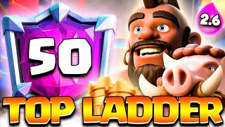 HOG 26 LADDER ROAD TO TOP 50  CLASH ROYALE [upl. by Ahsatin633]