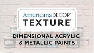 Learn About Americana Decor Texture [upl. by Hgielrebmik]