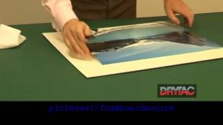 Photo amp Poster Mounting using Self Adhesive Foamboard how to instructional video [upl. by Risteau90]