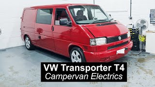 VW Transporter T4 – Campervan Electrics  Dragon Car Alarms  Split Charger Super Charger Pump 240v [upl. by Eiramait]