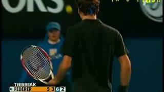 Federer backhand winner vs Djokovic [upl. by Ferreby]