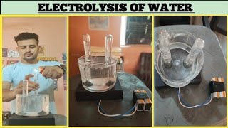 Electrolysis of water Class 10 science activity Chemical reactions and equationsNCERT CLASS 10 [upl. by Griselda]