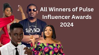 All Winners of Pulse Influencer Awards 2024 [upl. by Aruol]