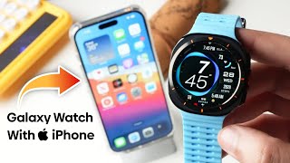 How To Connect Galaxy Watch With An iPhone 2024 [upl. by Aridnere]