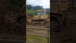 Caterpillar D4e dozer komatsu track shovel collins Earthworks D7 2022 cat link club sibbertoft [upl. by Rabbaj]