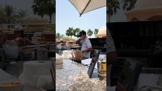 Famous barmen at pool bar in Rixos Marina Abu Dhabi abudhabi bar pool poolbar rixoshotels [upl. by Silera839]