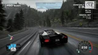 NFS HOT PURSUIT 2010  HD 720p Arms Race Police Lamborghini Reventon Pursuit [upl. by Najar774]