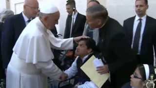 Pope Francis performs exorcism ORIGINAL [upl. by Lledo310]