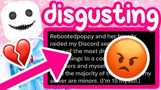 REBOOTEDPOPPY IS DISGUSTING EXPOSED ROBLOX NEWSDRAMARANT [upl. by Zia]