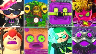 Splatoon 1 2 amp 3  All Bosses DLC Included [upl. by Adnovoj39]