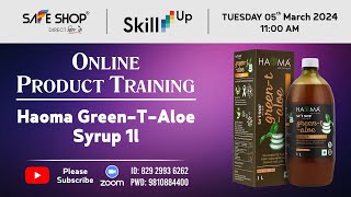 Haoma GreenTAloe Syrup  SAFESHOP  SAFE SHOP INDIA [upl. by Ryle]