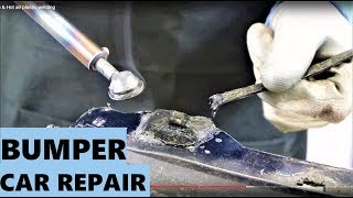 Car Bumper repair plastic amp Hot air plastic welding [upl. by Kavanagh673]