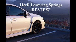 HampR Lowering Springs Review Subaru WRX 2015  2018 [upl. by Cirtemed]