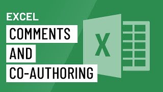 Excel Comments and Coauthoring [upl. by Aiker574]