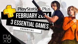 PlayStation Plus Essential February 2024 Monthly Games  PS Plus February 2024 [upl. by Sucramaj470]