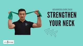 Advanced Chin Tuck  Strengthen your neck [upl. by Eedebez130]