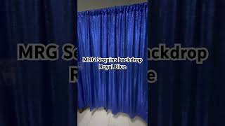 MRG Sequins Backdrop Royal Blue sequins backdrop photobooth curtains event blue royalblue [upl. by Nahgam306]