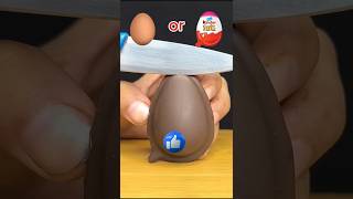 EGG 🆚 KINDER JOY  KON JITEGA BATAO shortvideo [upl. by Granthem]