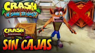 ¿Es posible terminar Crash Bandicoot N SANE 1 SIN CAJAS [upl. by Naeruat]