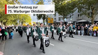 Festumzug der 75 Warburger Oktoberwoche 2024 [upl. by Armand]