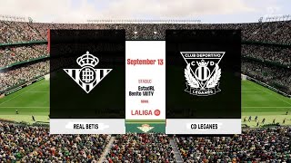 REAL BETIS VS CD LEGANES  La Liga  FC 24 [upl. by Aehtorod]