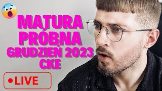 MATURA PRÓBNA MATEMATYKA GRUDZIEŃ CKE 2023  LIVE [upl. by Ahsitil]