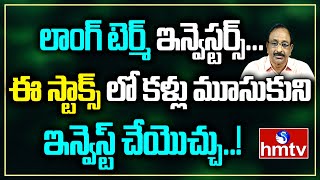 లాంగ్‌ టెర్మ్ ఇన్వెస్టర్స్ఈ స్టాక్స్ లో కళ్లు మూసుకుని ఇన్వెస్ట్ చేయొచ్చు  hmtv Money Matters [upl. by Tasha]