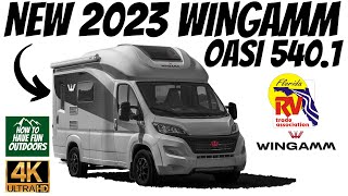 GREAT UPGRADES 2023 WINGAMM OASI 5401 Camper Van Walkthrough  2023 FL RV SuperShow [upl. by Ecirtra654]