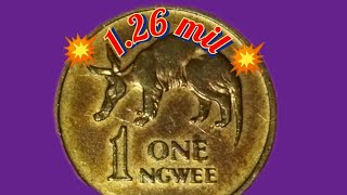 Zambia coin 1 NGWEE [upl. by Werdma]