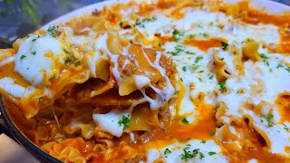 The LAZIEST Lasagna Recipe but it tastes AMAZING Easiest Lasagna EVER OnePot amp Delicious [upl. by Hamnet]