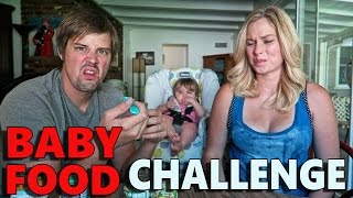 BABY FOOD CHALLENGE  Top Husband Vs Wife Challenges [upl. by Winthorpe]