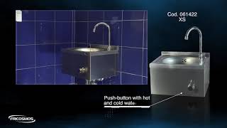 Kneeoperated hot and coldwater wall mounted washbasin XS model [upl. by Esina]