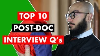 Top 10 Postdoc Interview Questions  How To Answer Post Doctoral Questions [upl. by Quint511]