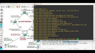 eBGP ASPATH Prepending Single Multihomed ipv4 amp ipv6 Step by Step Guide [upl. by Esir]