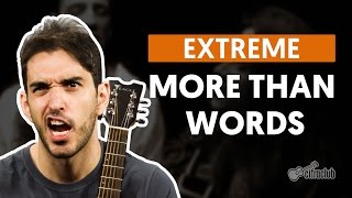 MORE THAN WORDS  Extreme aula completa  Como tocar no violão [upl. by Memory413]