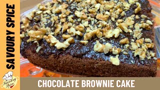 Chocolate Brownie Cake Recipe  Simple Way Of Making The Perfect Fudgy Brownie [upl. by Beniamino373]