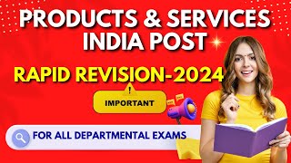 Rapid Revision Products and Services of India Post GDS to PAMTSPostman Career Post [upl. by Llerrac]