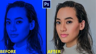 Color correction in photoshop  photoshop color grading [upl. by Annoed480]