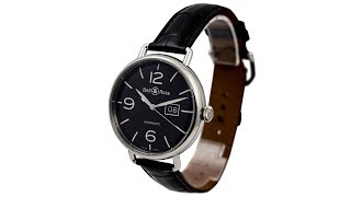 Bell amp Ross WW1 Grande Date BRWW196BLSTSCR [upl. by Nnylylloh]