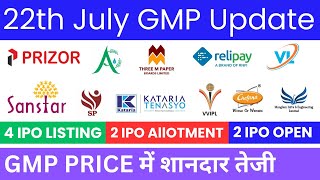 Sanstar IPO GMP  Kataria Industries IPO  V L Infraprojects IPO  All IPO GMP Today [upl. by Micky370]