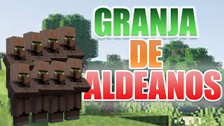 ✅ COMO HACER una GRANJA de ALDEANOS en MINECRAFT 120 Java y Bedrock [upl. by Hobard]